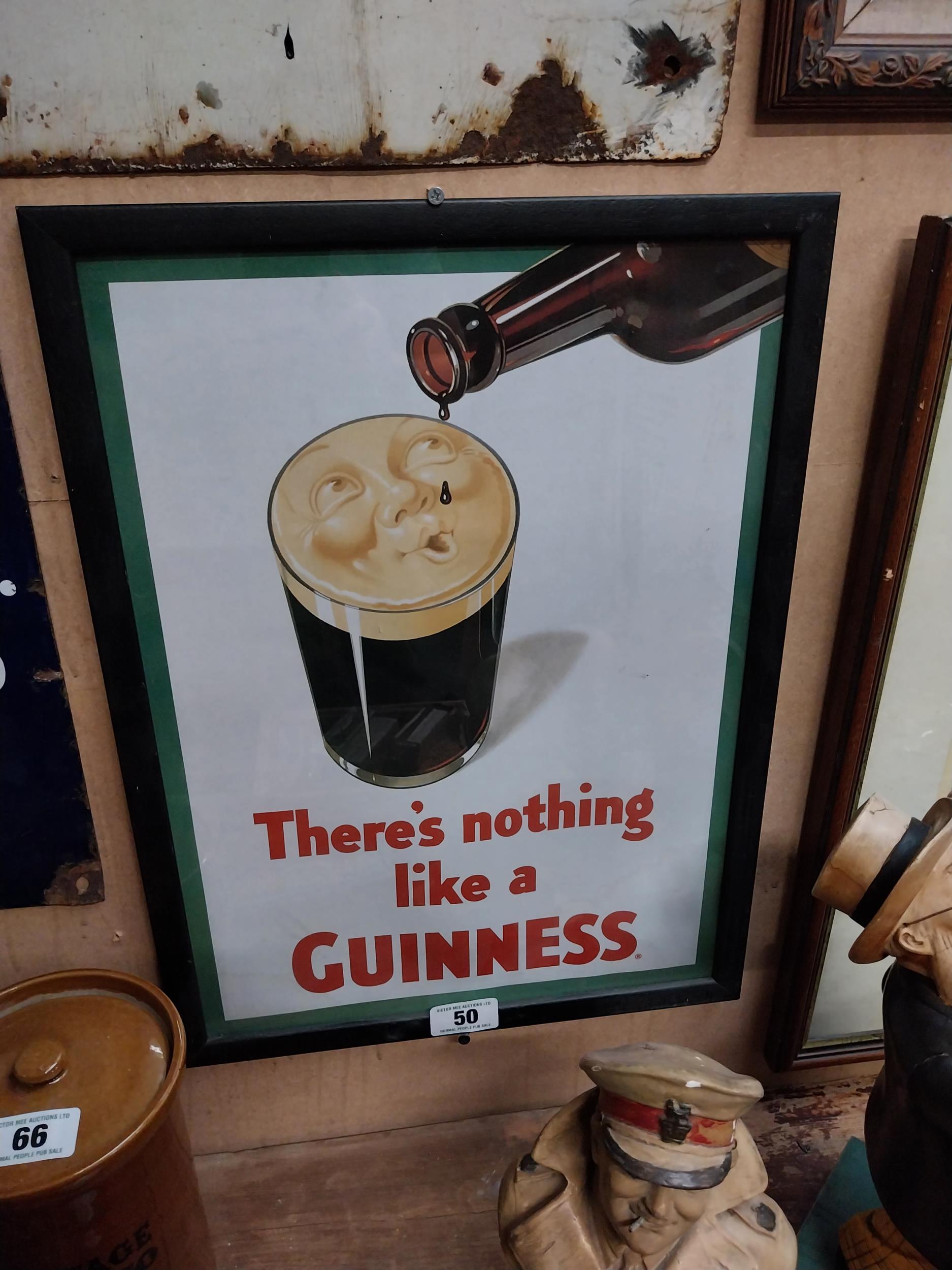 There's Nothing Like A Guinness framed advertising print {51 cm H x 39 cm W}.