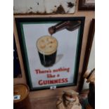 There's Nothing Like A Guinness framed advertising print {51 cm H x 39 cm W}.