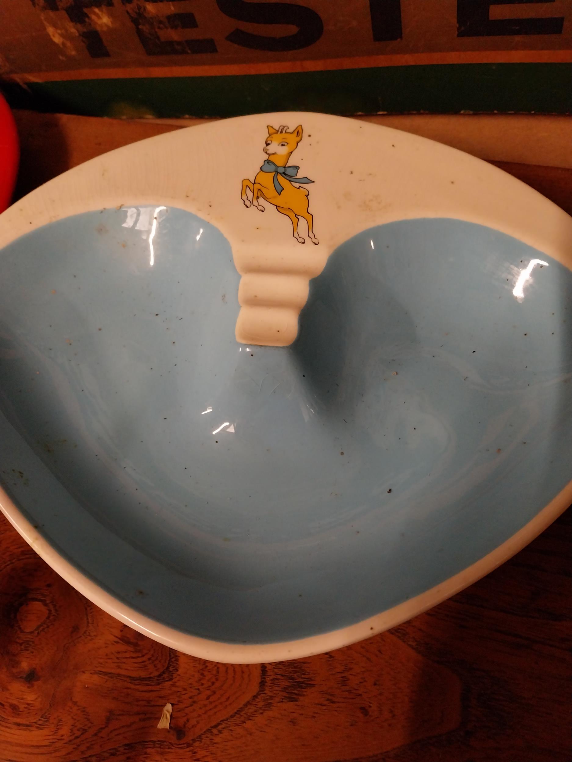 Pair of Babycham ceramic advertising ashtrays {5cm H x 29cm W x 24cm D}. - Image 2 of 2