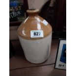 19th C. stoneware flagon Port Dundas Glasgow Pottery { 27 cm H x 15 cm Dia}.