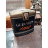 Guinness counter advertising font {22 cm H x 20 cm W x 13 cm D}.