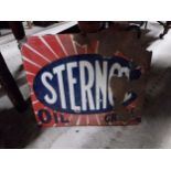 Sternol Oil enamel advertising sign.