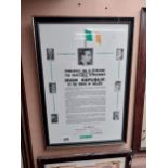 Poblacht Na H-Éireann framed print {57 cm H x 40 cm W}.