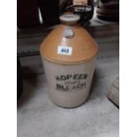 Kopeen Bleach Glasgow stoneware flagon {39 cm H x 23 cm Dia.}.