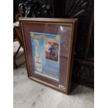 Booth's Matured Dry Gin framed advertising print {44 cm H x 35 cm W}.