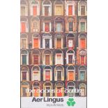 Aer Lingus Irish Airlines - The doors of Dublin framed advertising print {80 cm H x 52 cm W}.