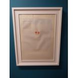 Louis le Brocquy HRHA { 1916 - 2012 } Lithograph Portrait of W B Yeats. Number 3/30 Signed bottom