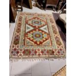 Early 20th C. Kiln rug {240 cm L x 178 cm W}.