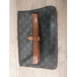 Vintage Louis Vuitton leather handbag. {27 cm H x 26 cm W x 2 cm D}.