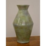 Large glazed pottery vase.{46 cm H x 24 cm W}.