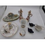 Miscellaneous collection of eleven Oriental and Victorian ceramics.