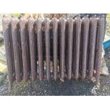 Pair of cast iron radiators