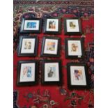 Set of nine Rosina Wachtneister The Musicians framed prints {34 cm H x 29 cm W}.