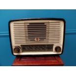 Early 20th C. Philips Bakelite radio with original back {28cm H x 37cm W x 19cm D}