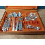 Forty five piece Canteen of Flexifit patented silver plate cutlery.