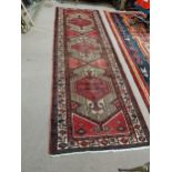 Good quality Persian hand knotted carpet runner.