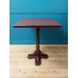 Late 19th C. mahogany pub - bar - café - restaurant table. {90 cm H x 60 cm W x 70 cm D}.