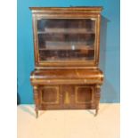 Good quality Regency rosewood and brass inlaid piano cabinet by Wm Rolfe & Sons. 112, Cheapside,