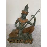 Bronze Oriental figure.