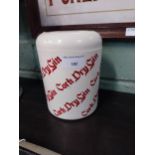 Cork Dry Gin advertising ice bucket. {17 cm H x 15 cm Diam}.