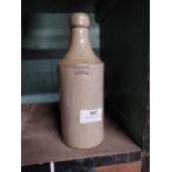 P and Luck Louth Stoneware Ginger Beer bottle {20 cm H x 7 cm Diam}.