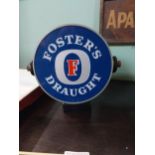 Fosters Draught Lager counter light up font. {20 cm H x 19 cm W x 14 cm D}