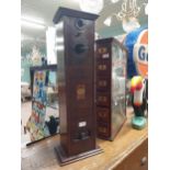 1930's Craven A Cigarette oak dispensing Machine. {74 cm H x 25 cm W x 16 cm D}