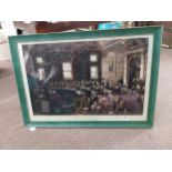 Framed black and white print of The Irish Convention 1917-18. {45 cm H x 64 cm W}.