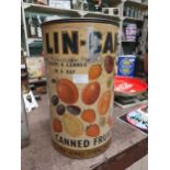 Lin Can picked and canned in a day canned fruits. {37 cm H x 22 cm Diam}.