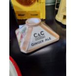 Cantrell and Cochrane ceramic pipe cleaner holder by Royal Devon. {6 cm H x 13 cm W x 13 cm D}