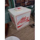 Diet Coca Cola ice box. {17 cm H x 17 cm W x 17 cm D}.