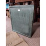 1950's Sphinx Auto bulbs wooden advertising cabinet with original paint. {10 cm H x 49 cm W x 42