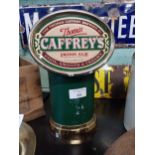 Caffrey's Irish Ale light up counter font. {27 cm H x 16 cm W x 11 cm D}.