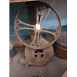 19th C. Cast iron fan bellows - Doyle of Wexford. {74 cm H x 41 cm W x 18 cm D}.