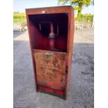 1950's Heavy Motoring Oil metal dispensing cabinet with plaque This is the property of Irish Shell