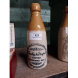 Bewley and Draper stoneware Ginger Beer bottle. {20 cm H x 7 cm Diam}