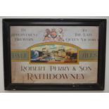 Robert Perry & Sons Rathdowney pale ales framed pictorial advertisement {82cm H x 125cm W}