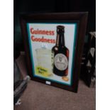 Guinness Goodness at Home Dan Enright Limerick framed advertising print. {51 cm H x 41 cm W}.