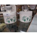 Pair of Guinness Stilton Carltonware advertising Pots. {9 cm H x 11 cm Diam}.