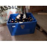 Twenty three Double Diamond Monks Beer bottles in crate. {28 cm H x 40 cm W x 30 cm D}.