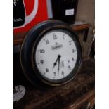 Guinness tin plate advertising clock {26 cm Diam}.