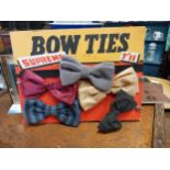 Supreme Bow Ties counter display card. {27 cm H x 20 cm W}.