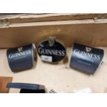 Three Guinness pump lights. {10 cm H x 10 cm W} approx.