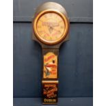 Guinness advertising clock with toucan {H 112cm x W 39cm x D 13cm}