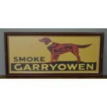 Smoke Garryowen framed advertising print {50cm H x 110cm W}