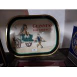 Guinness for Strength tin plate drinks tray. {32 cm H x 41 cm W}.