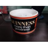 Guinness More Than Goodness Arklow pottery ceramic ashtray. {9 cm H x 14 cm Diam}.