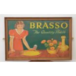 Brasso The quality polish framed pictorial advertisment {42cm H x 66cm W}