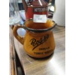 Ross's of Belfast ceramic water jug. {19 cm H x 11 cm W x 8 cm D}.
