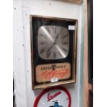 Guinness Extra Stout battery operated advertising clock. {35 cm H x 25 cm W}.